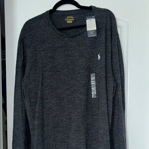 Polo by Ralph Lauren Gray Long Sleeve Tee